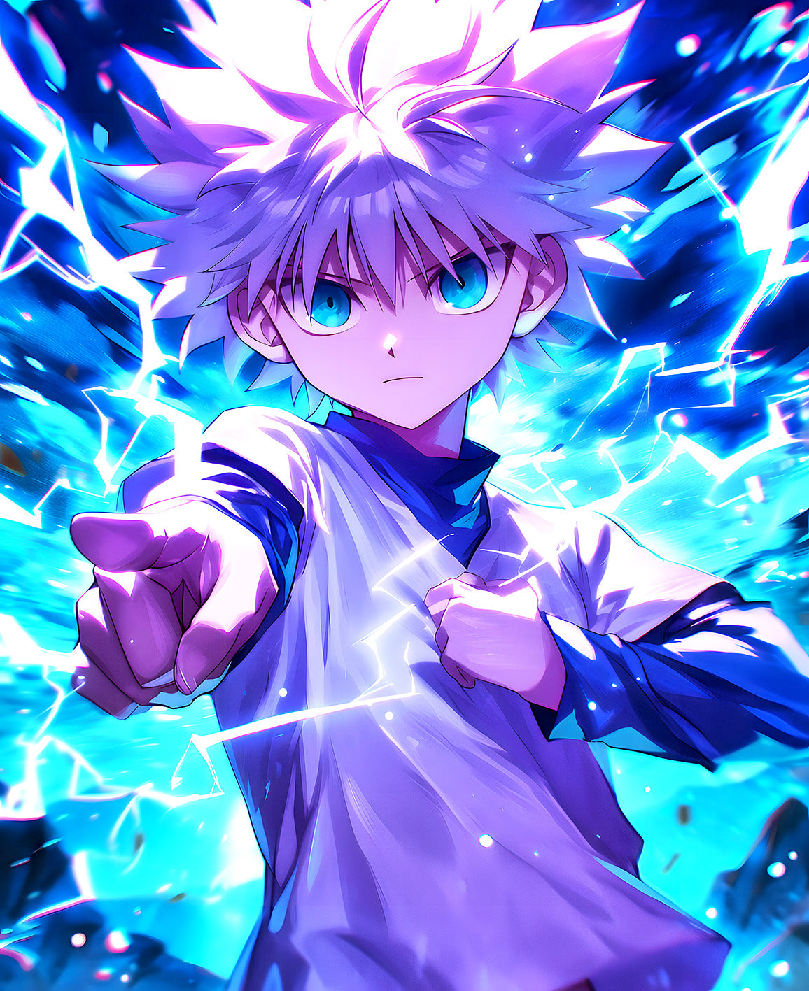 Electrifying Digital Artwork of a Skilled Hero in Action | Unique Downloadable Art