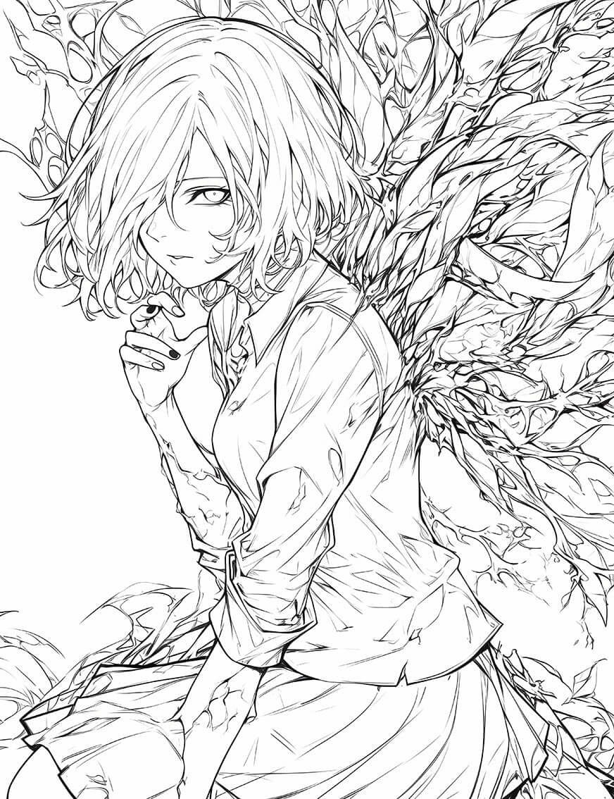 Tokyo Ghoul Coloring Pages How To Draw Shuu Tsukiyama From Tokyo Ghoul