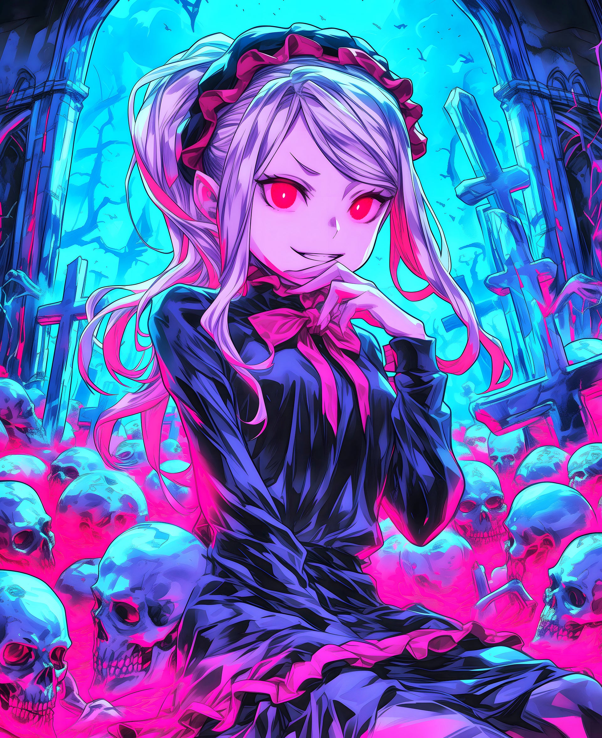 Enchanting Digital Art of Shalltear Bloodfallen from Overlord | Infinite Visibility