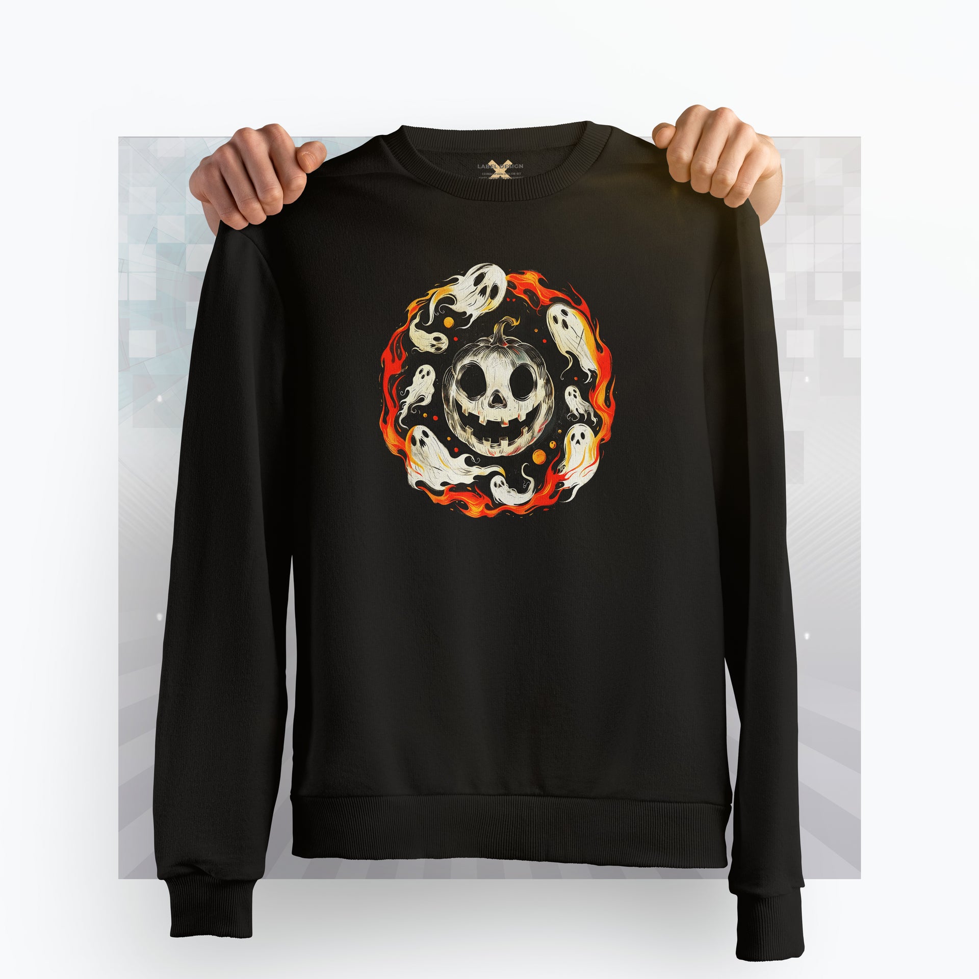 Ghostly Flames Unisex Sweatshirt | Infinite Visibility