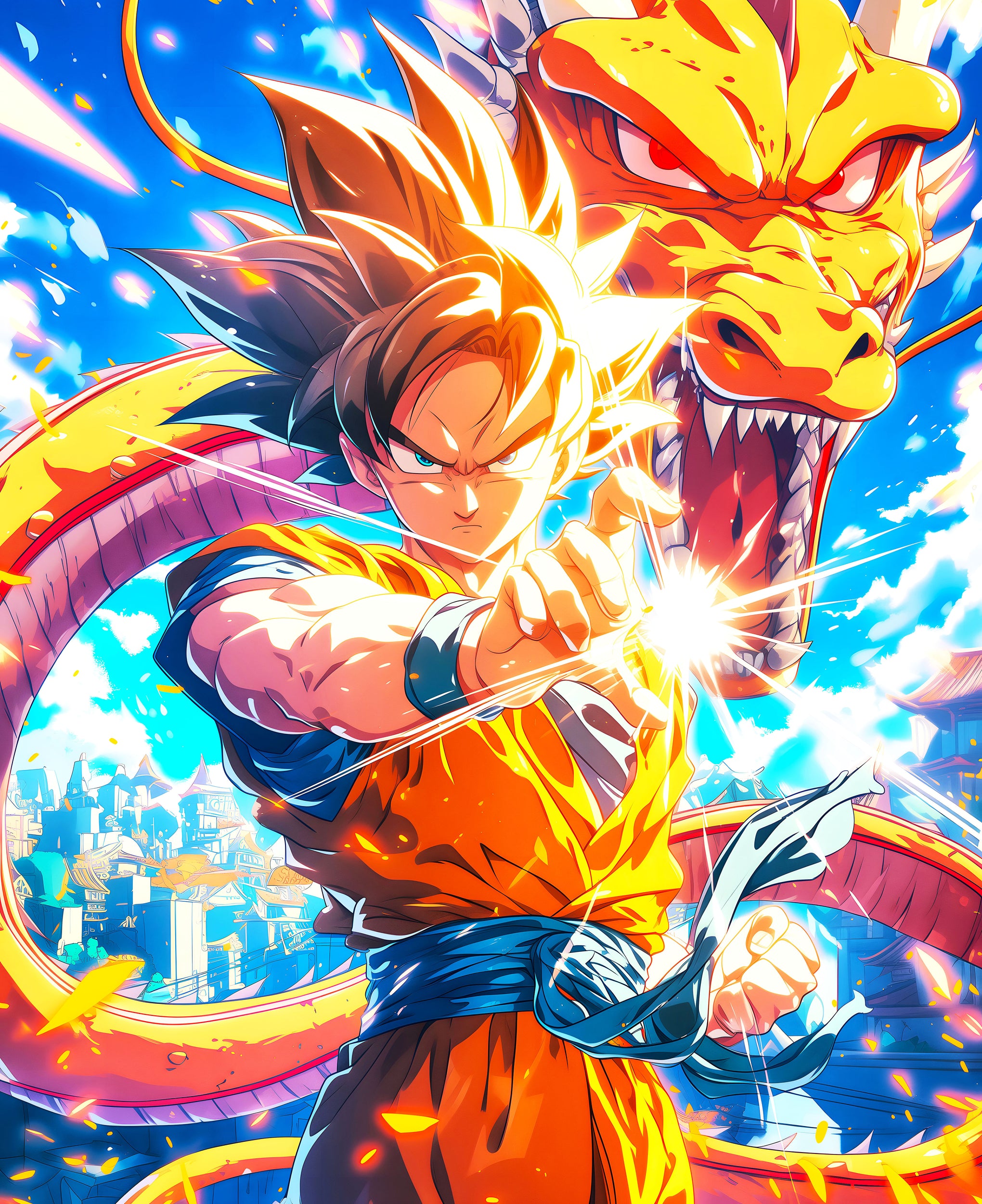 Goku Unleashed: The Saiyan's Power Unleashed