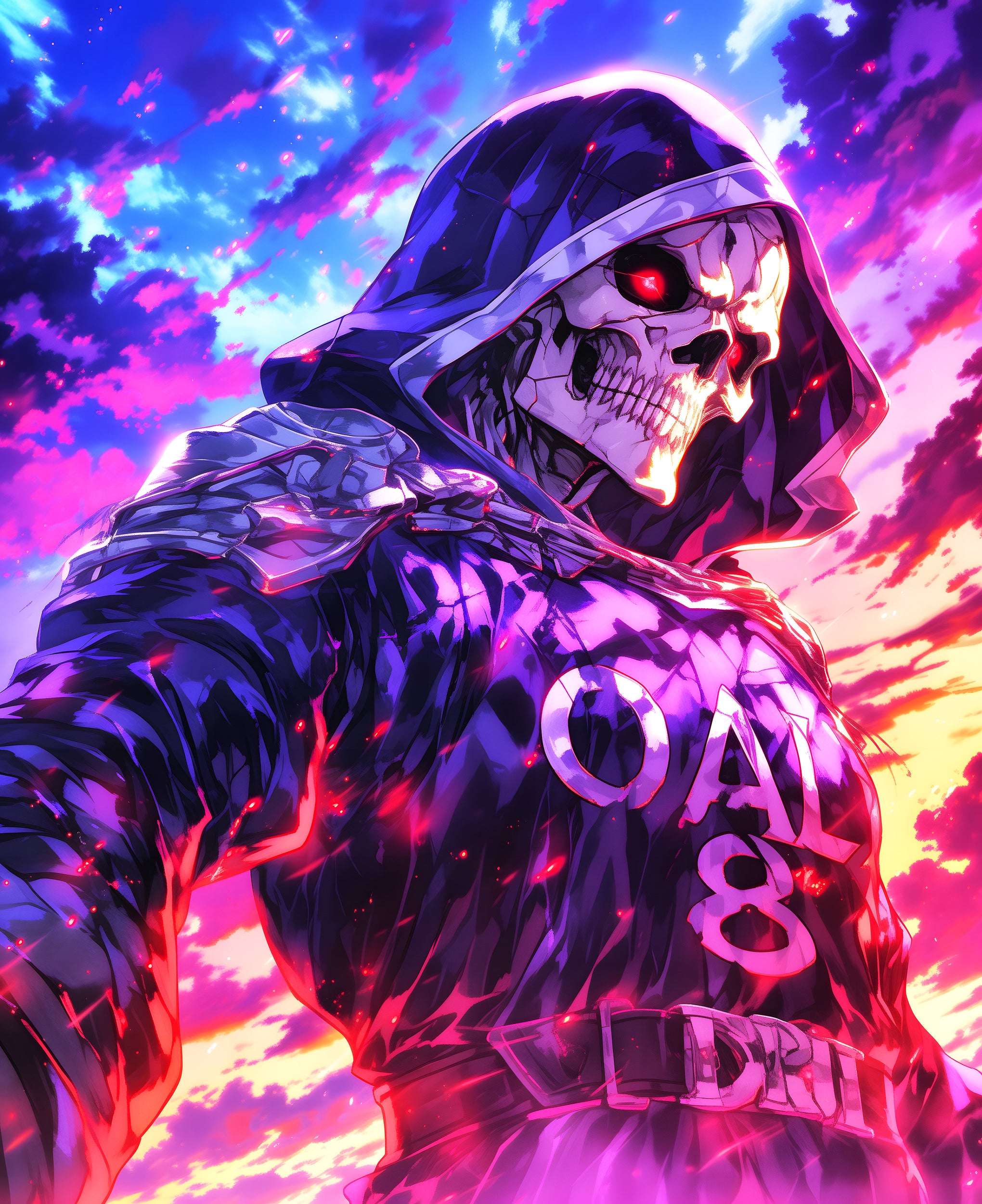 Captivating Digital Art of Ainz Ooal Gown from Overlord | Infinite Visibility