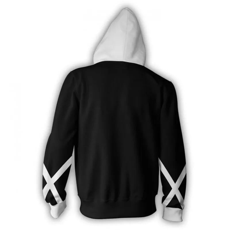 A premium Bleach Anime Hoodie featuring Kurosaki Ichigo and Kenpachi Zaraki graphic art, designed as a cozy cosplay sweatshirt.