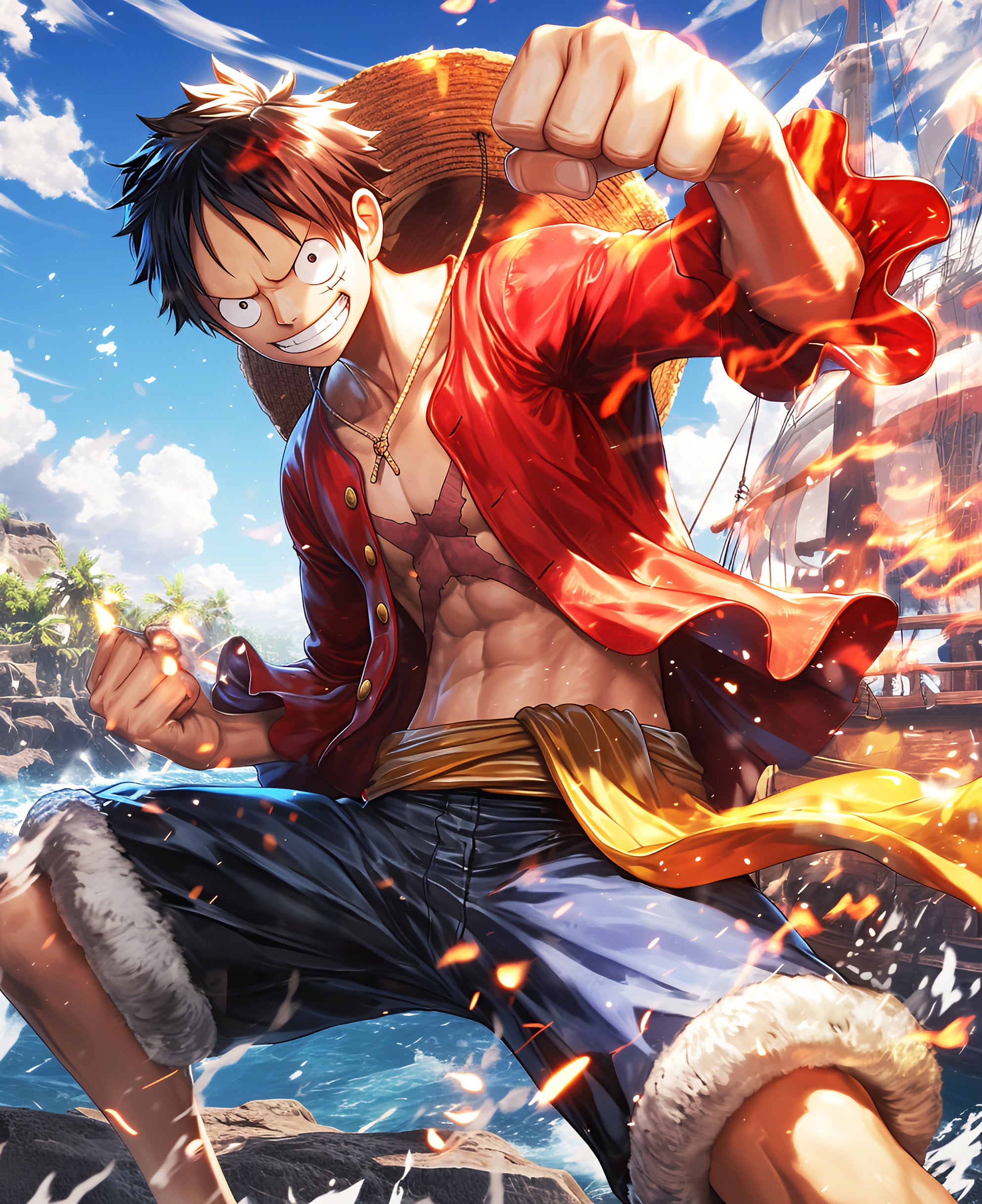 Monkey D. Luffy: The Straw Hat Pirate's Fury