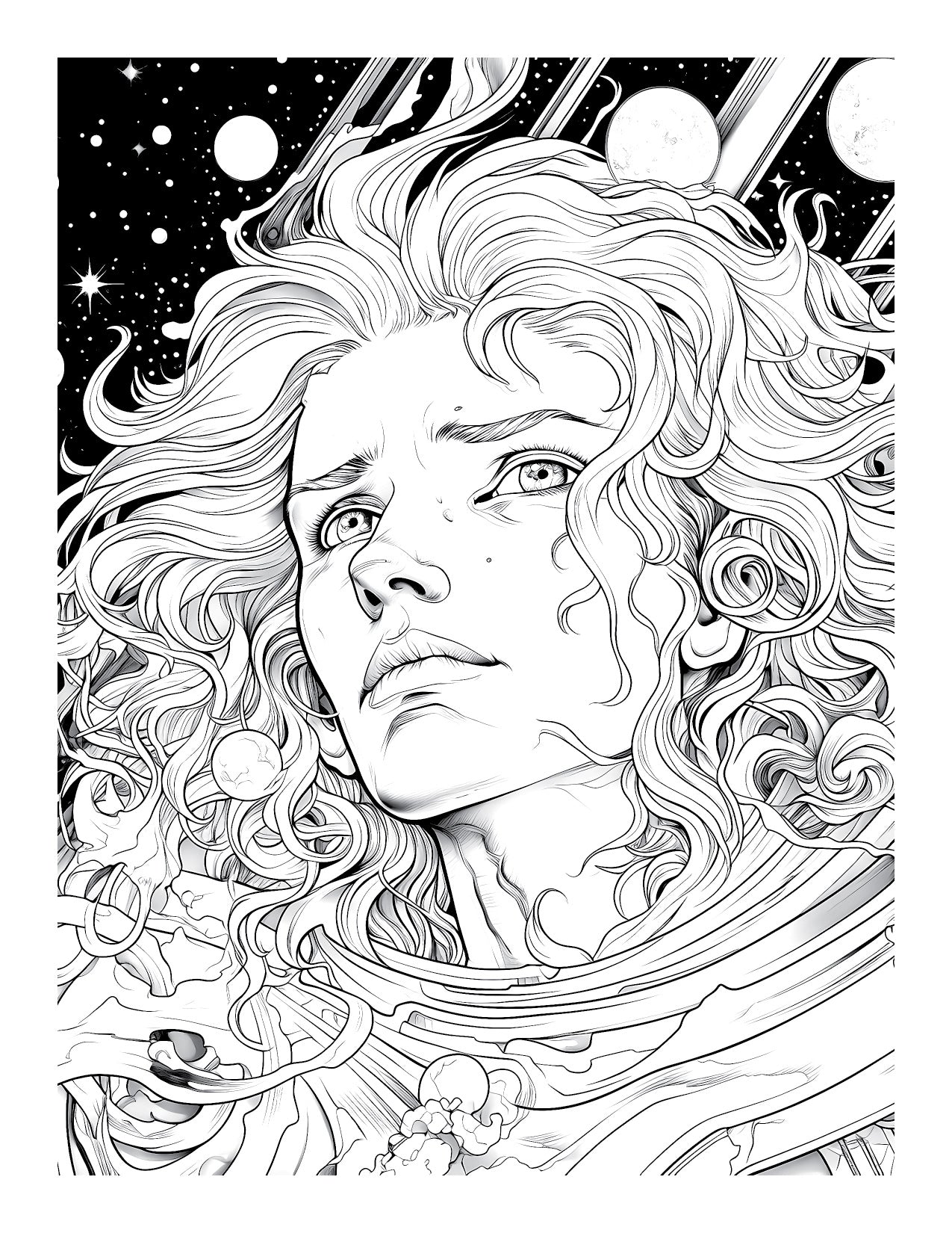 Psychedelic Universe: Adult Coloring Book - Where Beauty Meets Cosmos