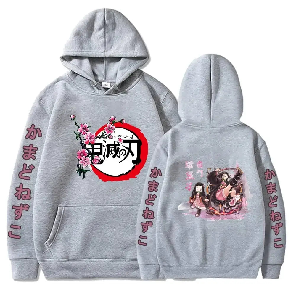 Demon Slayer Kamado Nezuko Oversize Anime Hoodie Streetwear