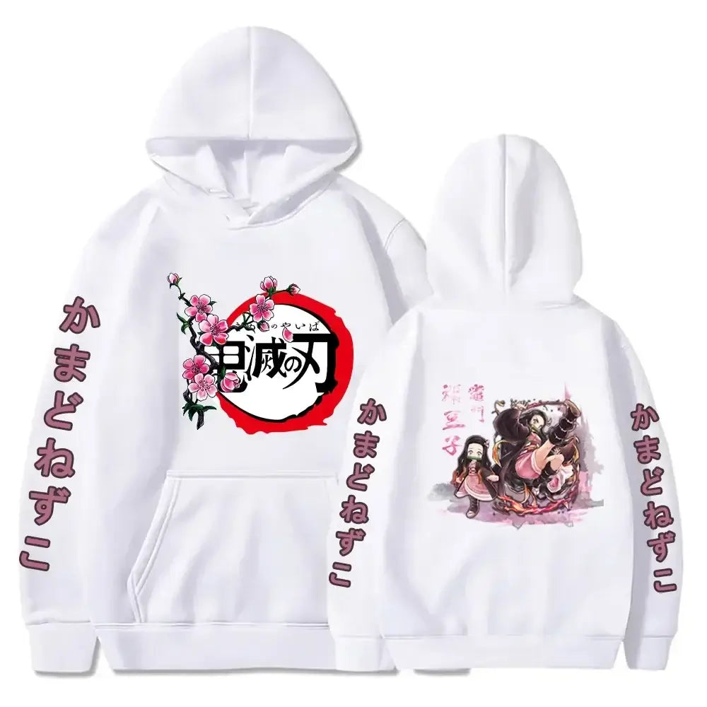 Demon Slayer Kamado Nezuko Oversize Anime Hoodie Streetwear