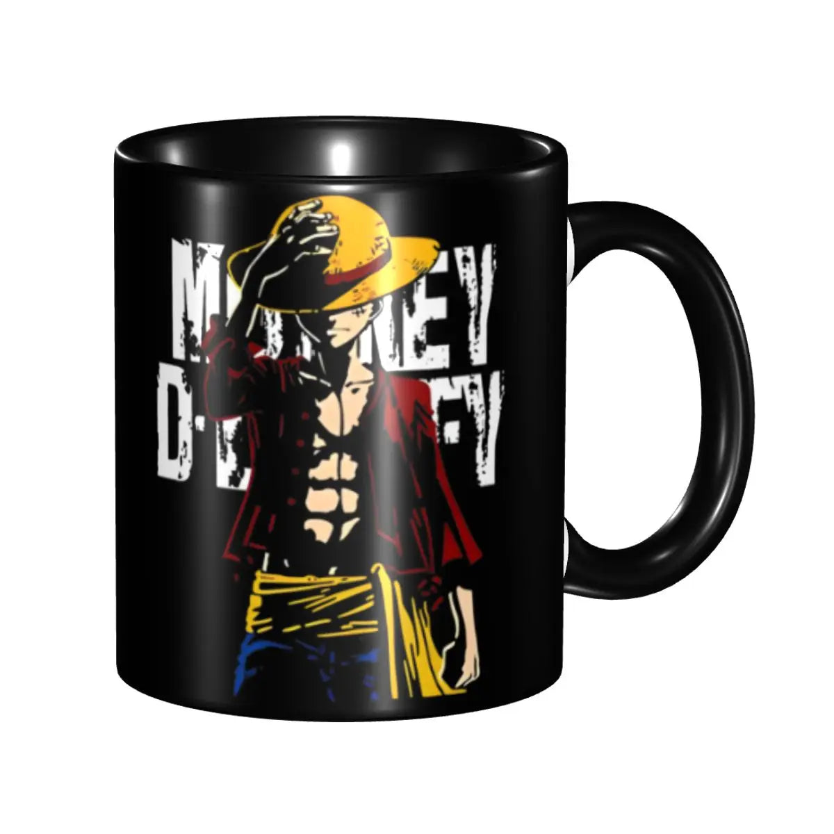 A cute Monkey D. Luffy Gear Fifth Mug featuring the Sun God Nika anime character, designed as a durable water cup gift for kids.