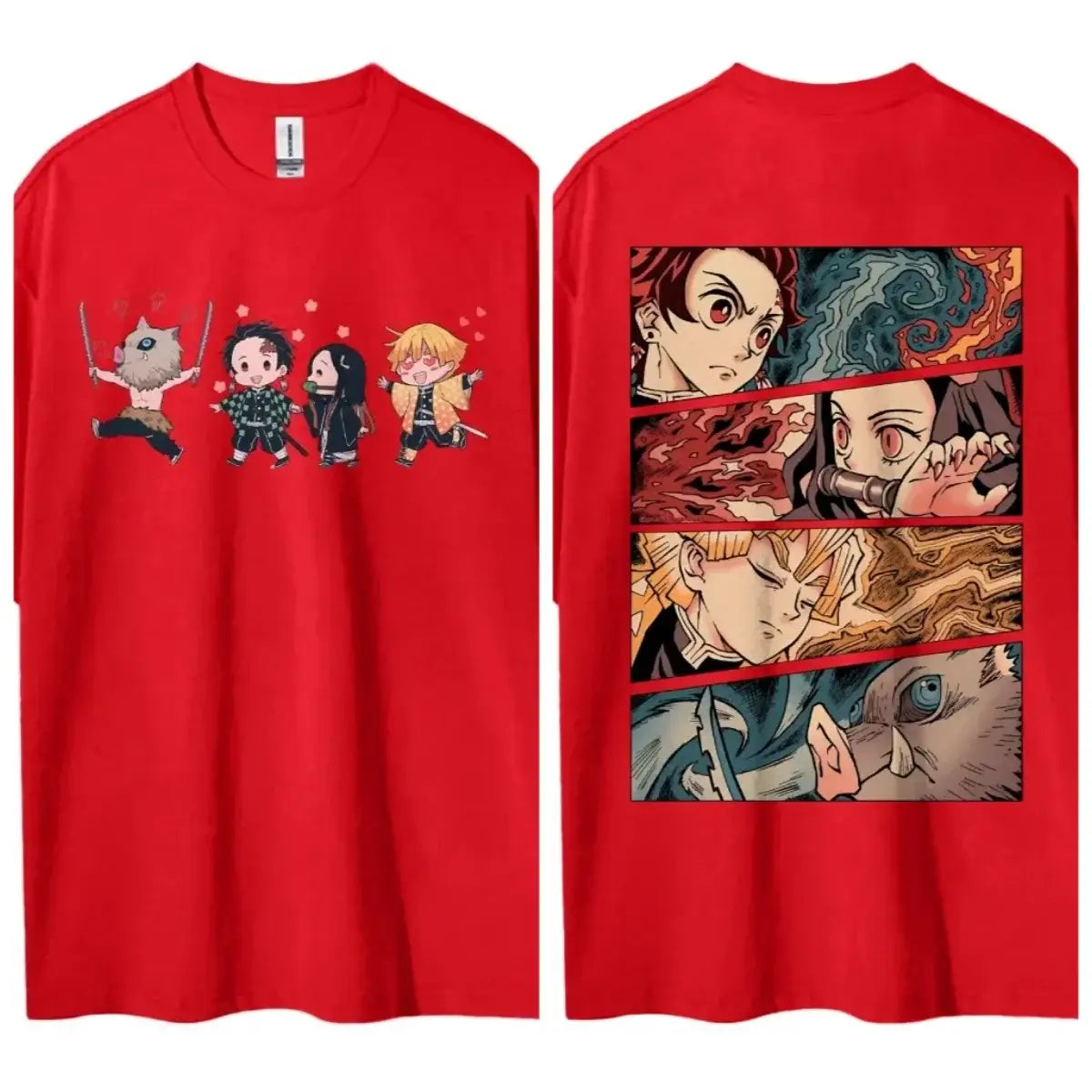 A popular Hot Anime Demon Slayer T-Shirt featuring classic characters in a comfortable, casual short-sleeved top.