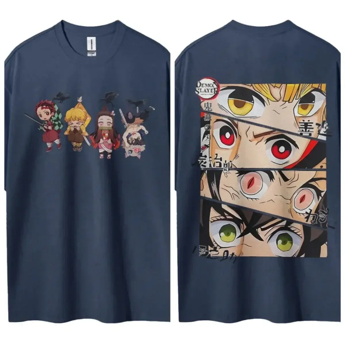 A popular Hot Anime Demon Slayer T-Shirt featuring classic characters in a comfortable, casual short-sleeved top.
