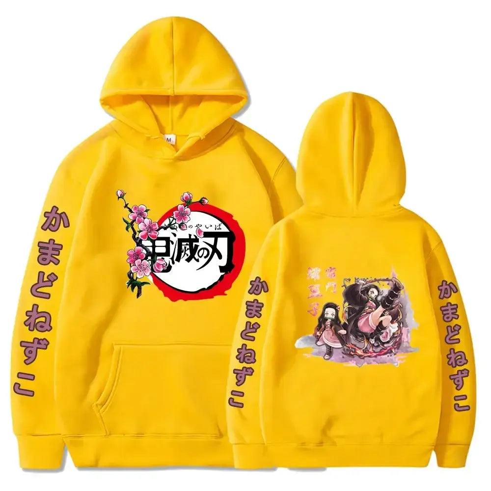 Demon Slayer Kamado Nezuko Oversize Anime Hoodie Streetwear