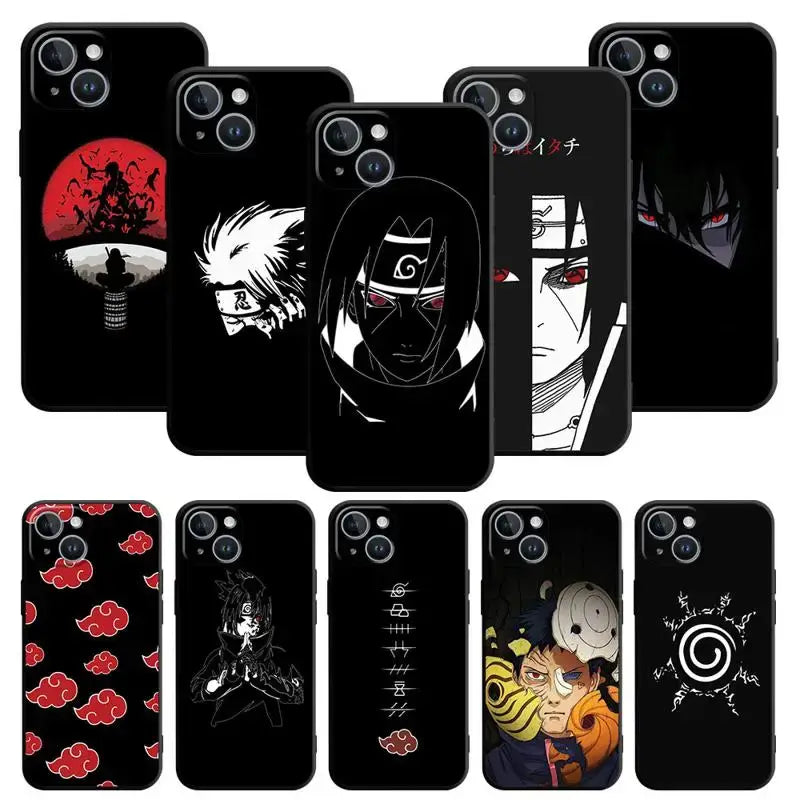 A protective Naruto iPhone Case featuring dynamic anime art, compatible with Apple iPhone 15, 14, 13, 12, 11 and Pro Max models.