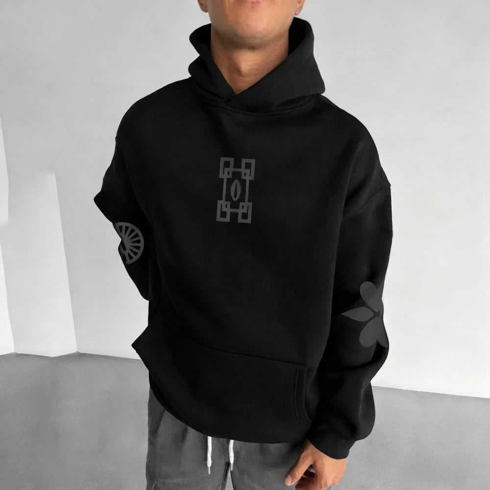 Muichiro Tokito Hoodie: Demon Slayer Large Fleece Jacket