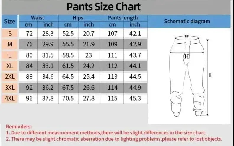 A man wearing the loose-fit Demon Slayer Anime Men Sweatpants with a Japanese cartoon print, showcasing a casual hip hop and Y2K streetwear style.