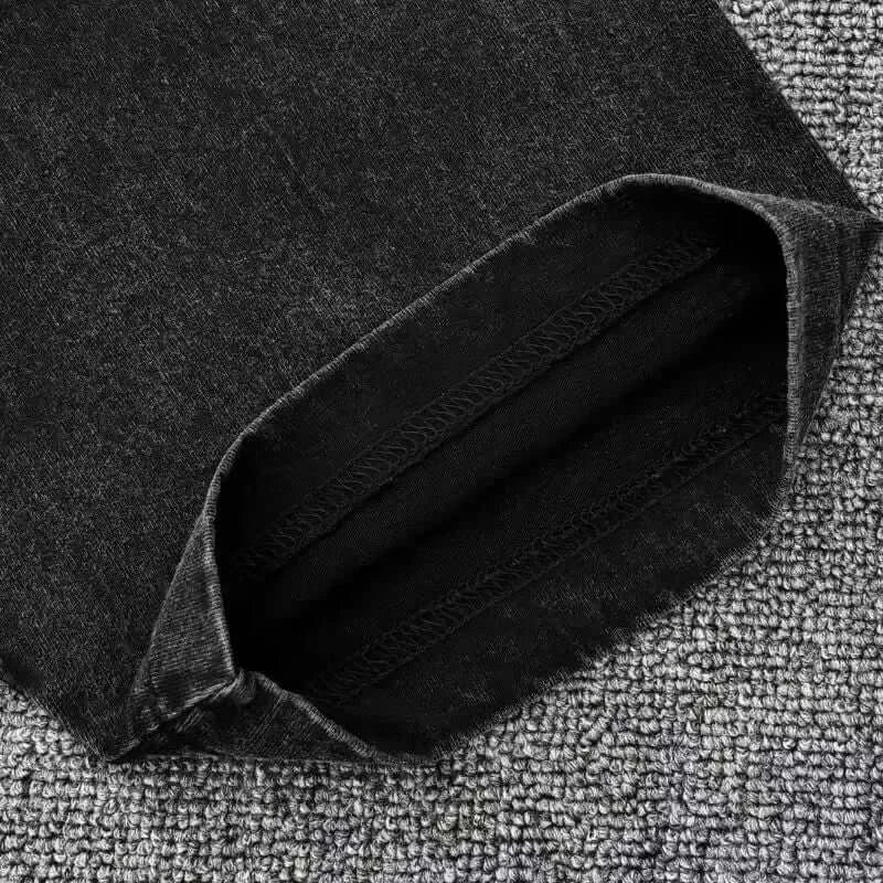 A unisex Rengoku Kyoujurou Vintage Washed T-Shirt from Demon Slayer in a Harajuku hip hop streetwear style.