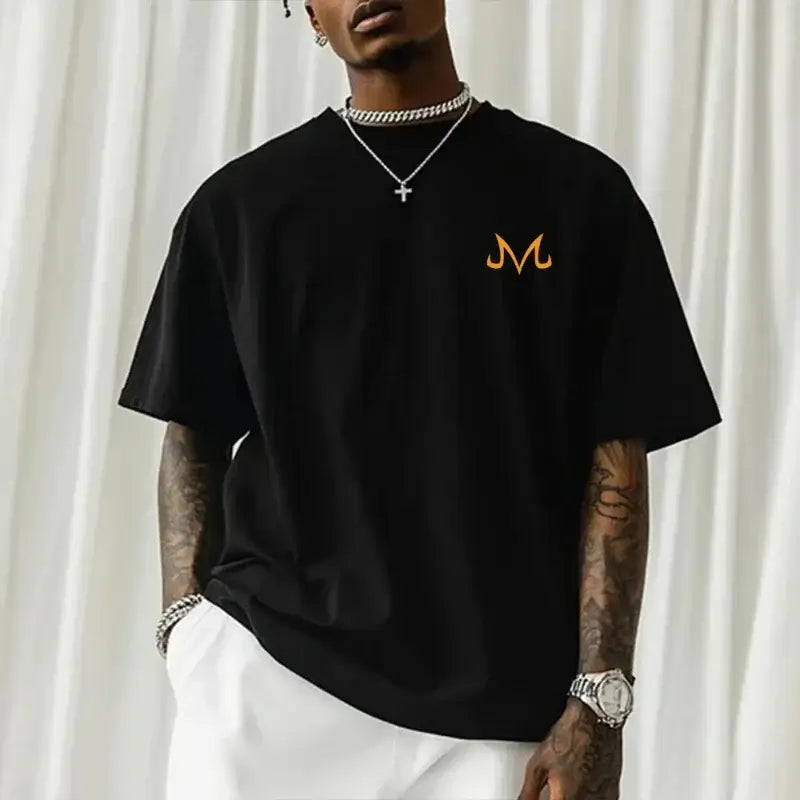 A high-street fashion Dragon Ball Goku T-Shirt featuring a classic hot-blooded anime portrait, made of soft cotton for men and women.