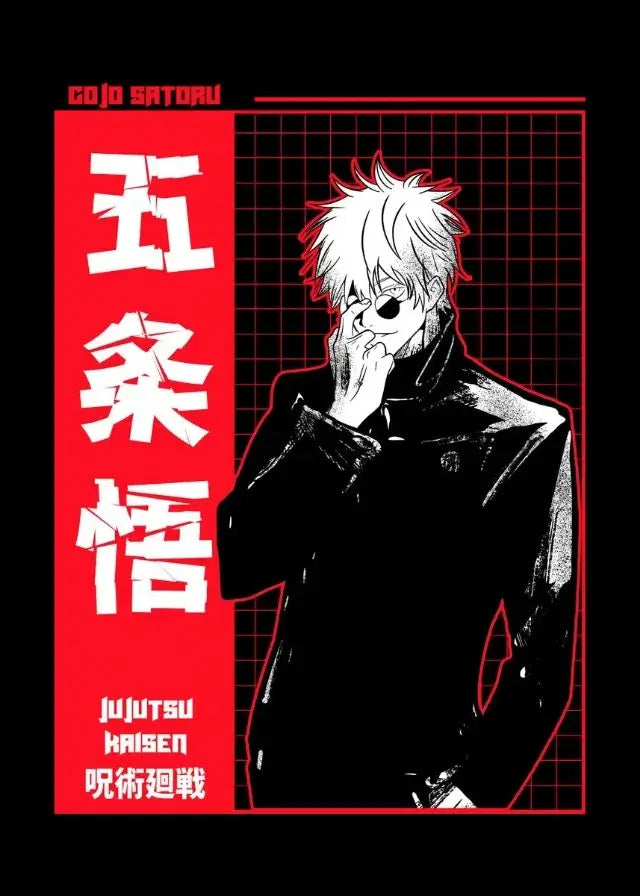 A high-definition Jujutsu Kaisen Poster printed on canvas, featuring a comic-style illustration of Gojo Satoru and Ryomen Sukuna for home wall decoration.