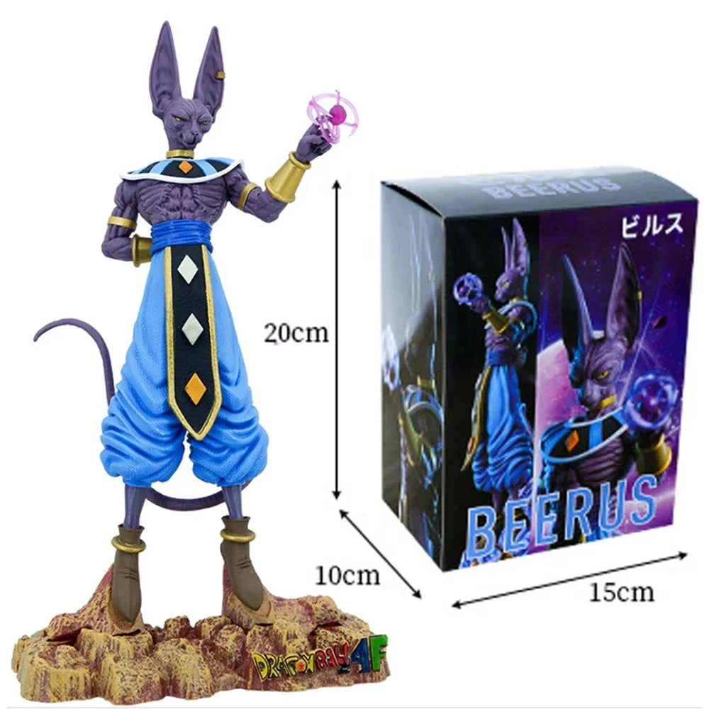A high-quality 30cm Beerus Figure PVC statue featuring the God of Destruction from Dragon Ball Super in a standing pose.