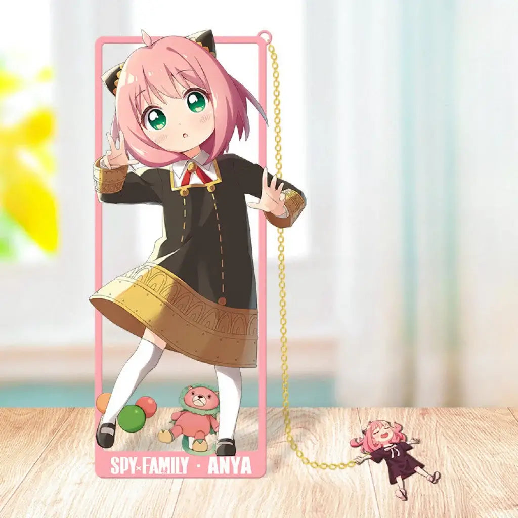 Premium Spy x Family Metal Bookmarks featuring laser-cut designs of Anya, Loid, and Yor Forger, perfect for students and anime collectors.