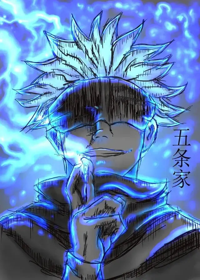 A high-definition Jujutsu Kaisen Poster printed on canvas, featuring a comic-style illustration of Gojo Satoru and Ryomen Sukuna for home wall decoration.