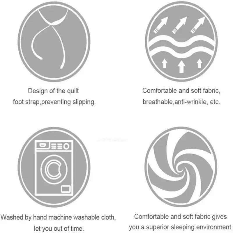 A comfortable Duvet Cover One Piece cartoon bedding set, showing the Straw Hat Pirates, an ideal holiday gift for friends and children.