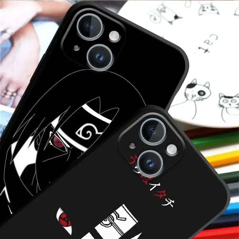 A protective Naruto iPhone Case featuring dynamic anime art, compatible with Apple iPhone 15, 14, 13, 12, 11 and Pro Max models.