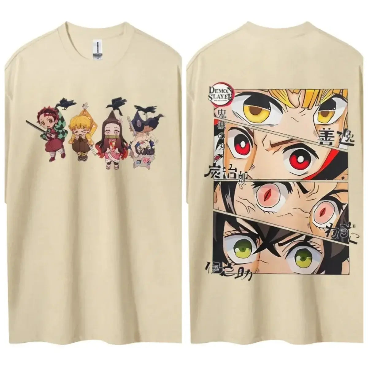 A popular Hot Anime Demon Slayer T-Shirt featuring classic characters in a comfortable, casual short-sleeved top.