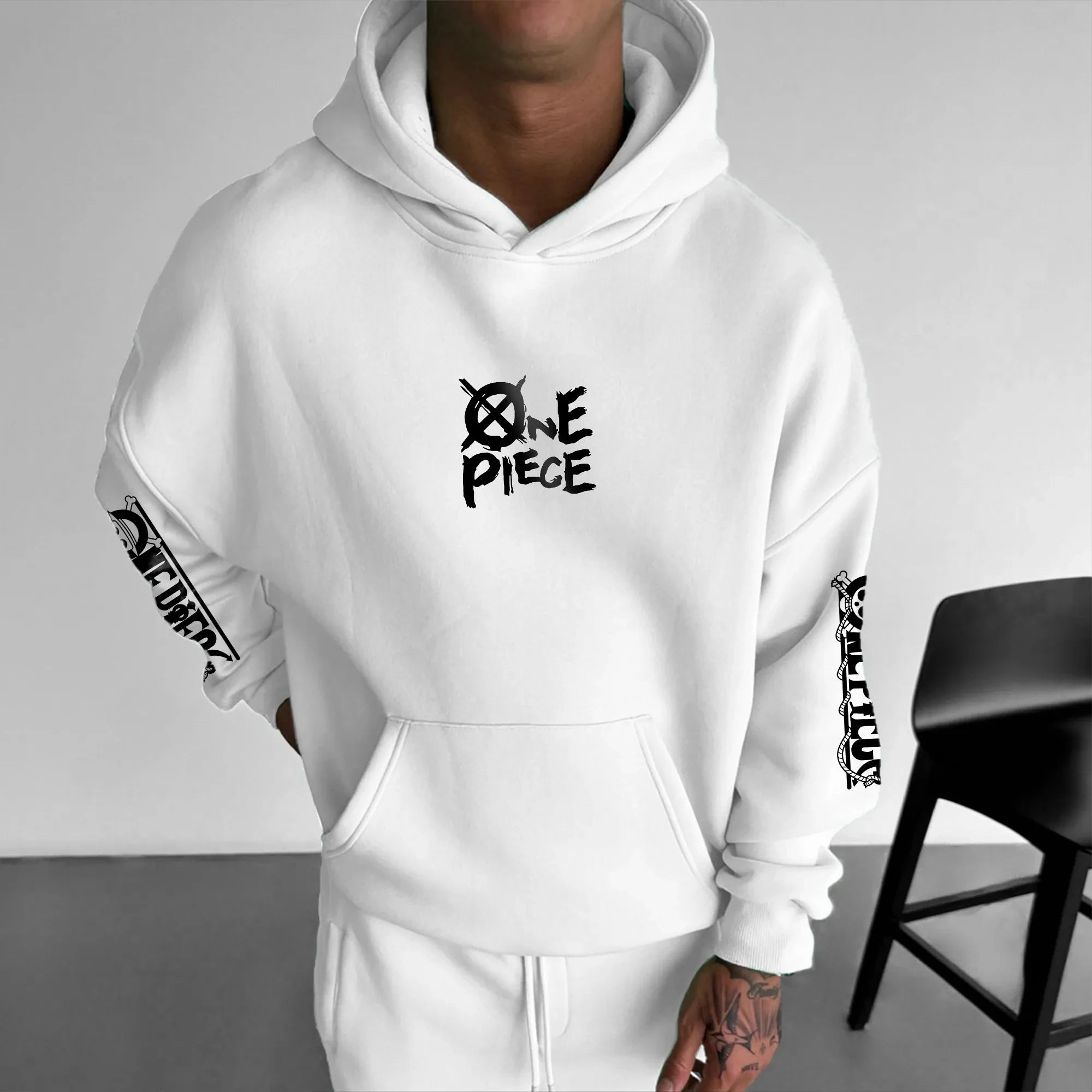 The 2025 Latest ONE PIECE Animation Hoodie in pure cotton, a casual trend sports hoodie for men and women.