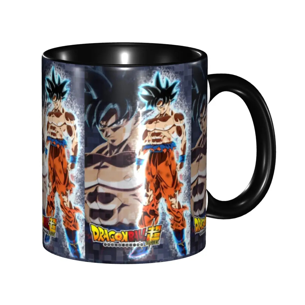A colorful Dragon Ball Gift Mug featuring cartoon Goku anime art, designed as a durable water cup and birthday gift for children.