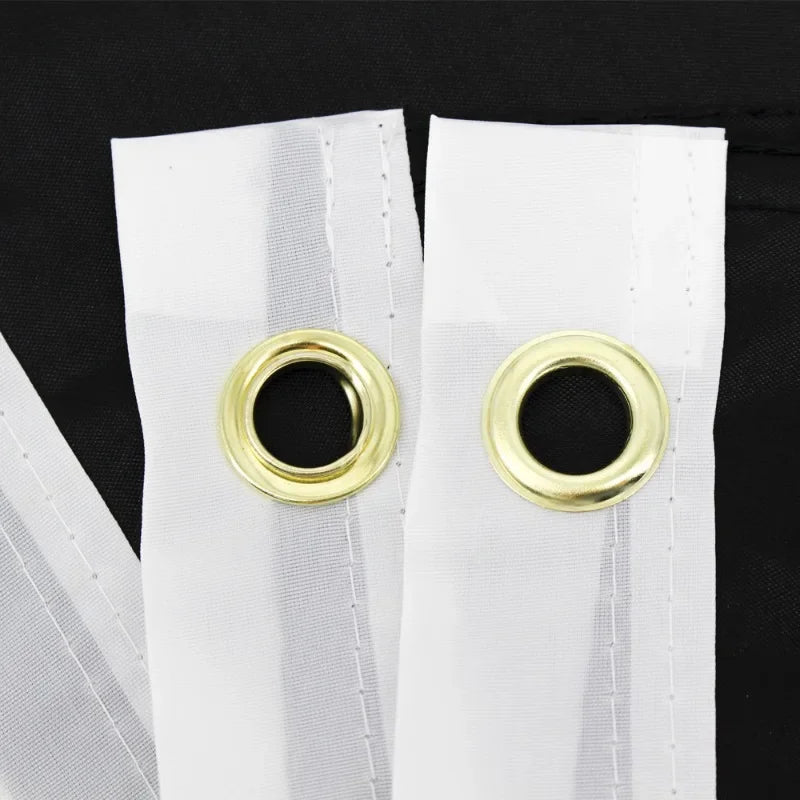 A large 90x150cm One Piece Flag featuring the classic Monkey D. Luffy Straw Hat Pirates skull and crossbones logo for wall decor.