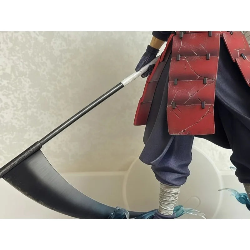 A 36cm luminous cartoon Uchiha Madara Figure in a standing posture, a PVC desktop ornament and collectible model toy.