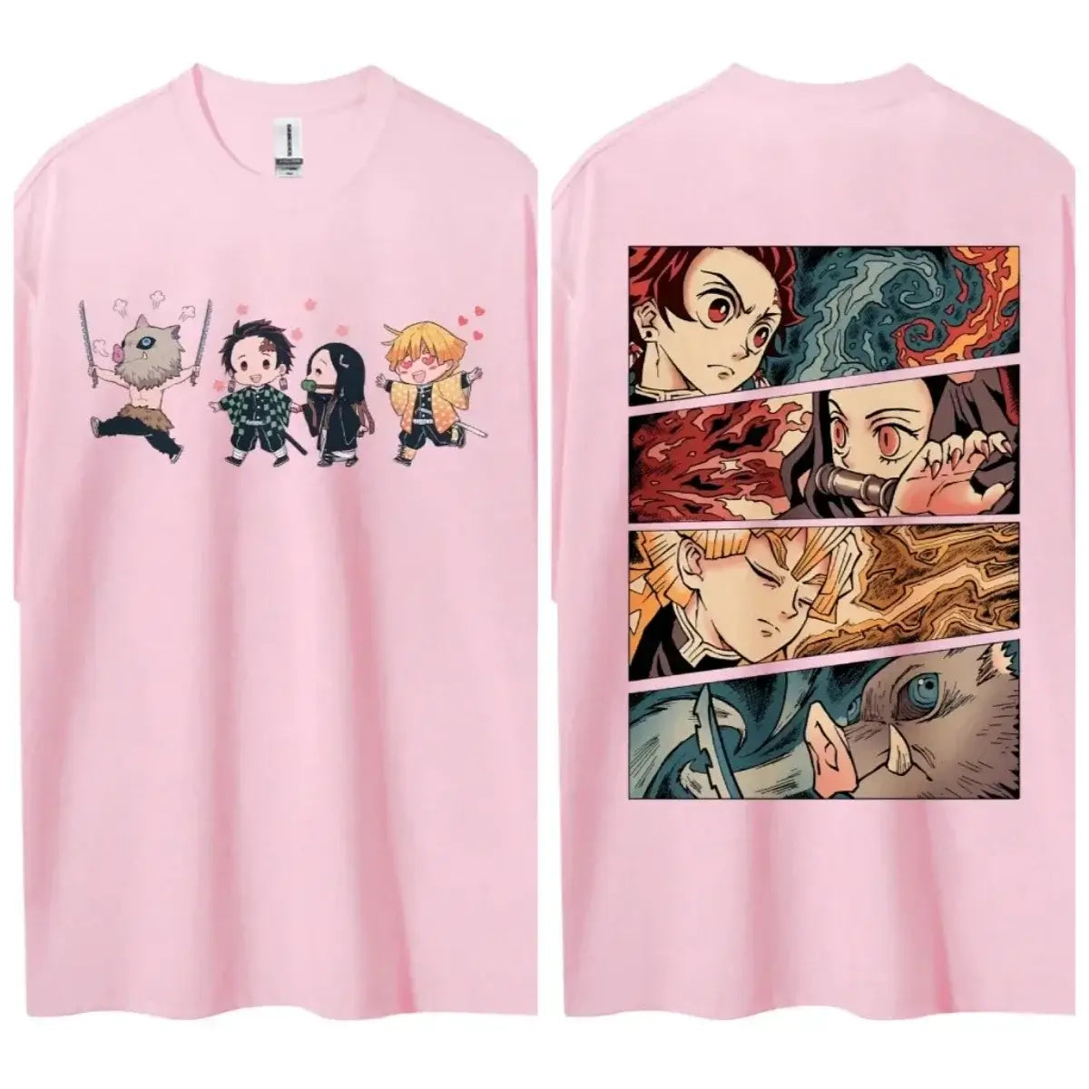 A popular Hot Anime Demon Slayer T-Shirt featuring classic characters in a comfortable, casual short-sleeved top.