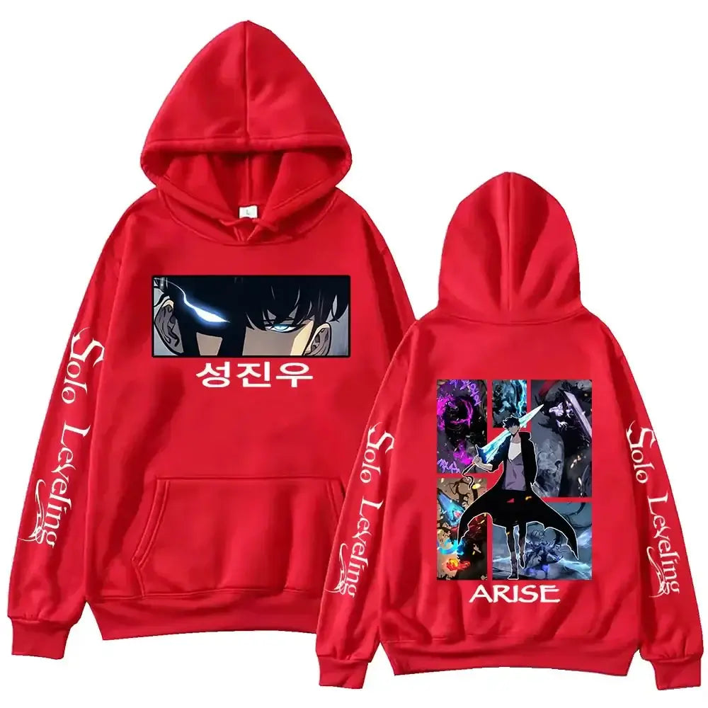 The hot 2025 Solo Leveling Hoodie, a Harajuku hip hop pullover sweatshirt, perfect as a fans gift.