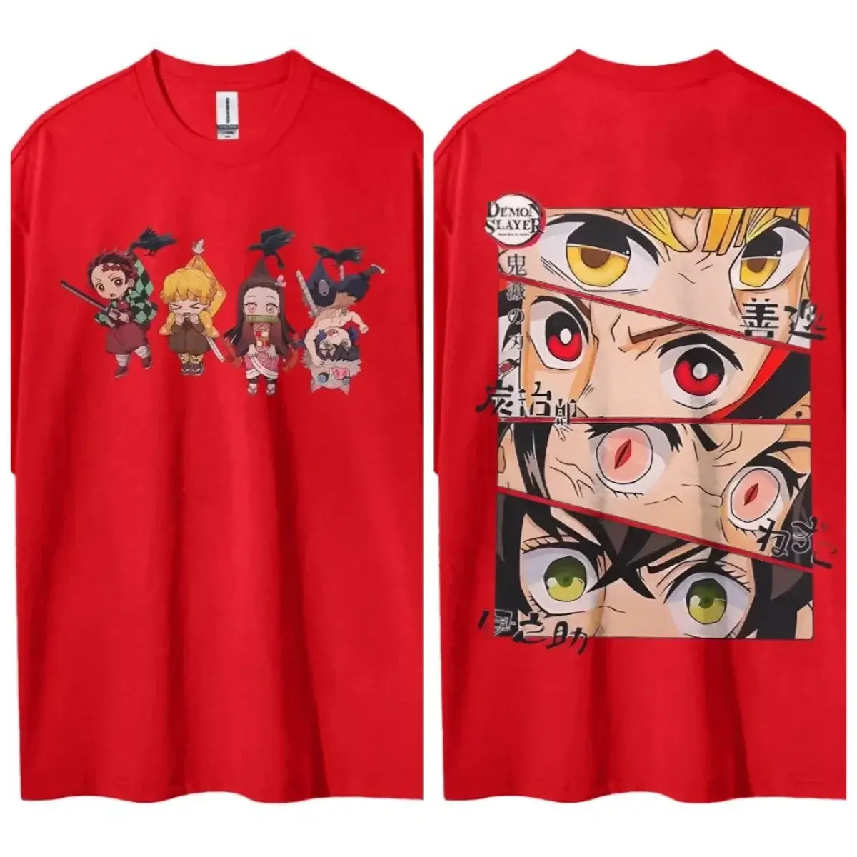 A popular Hot Anime Demon Slayer T-Shirt featuring classic characters in a comfortable, casual short-sleeved top.