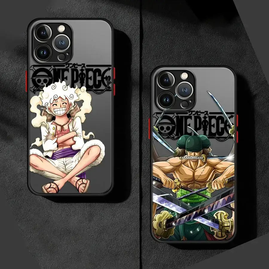 Equip your device with this matte One Piece Phone Case! 🏴‍☠️ Featuring Zoro and Luffy art. Fits iPhone 16, 15, 14 & more. Shop the trend now!
