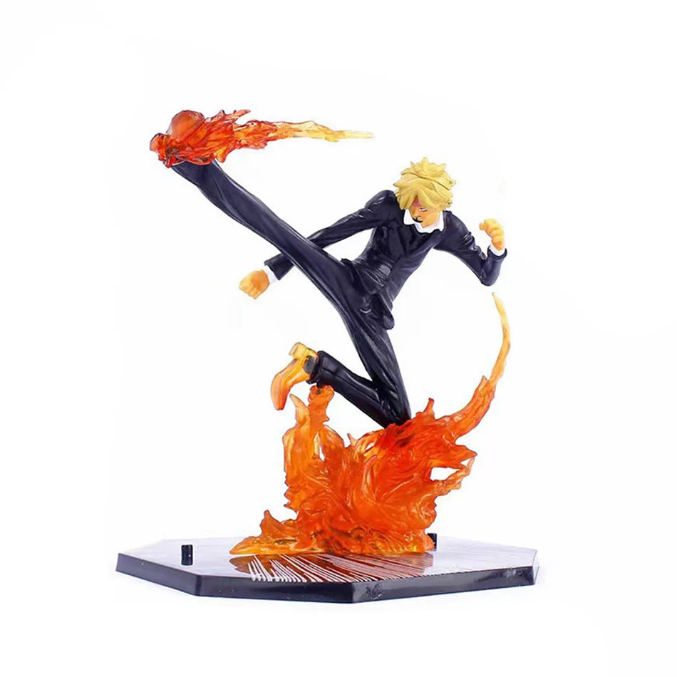 A 10cm One Piece Zoro Figure PVC action model displaying Roronoa Zoro in his Three-Blade Sa-Maximum stance for anime collections.