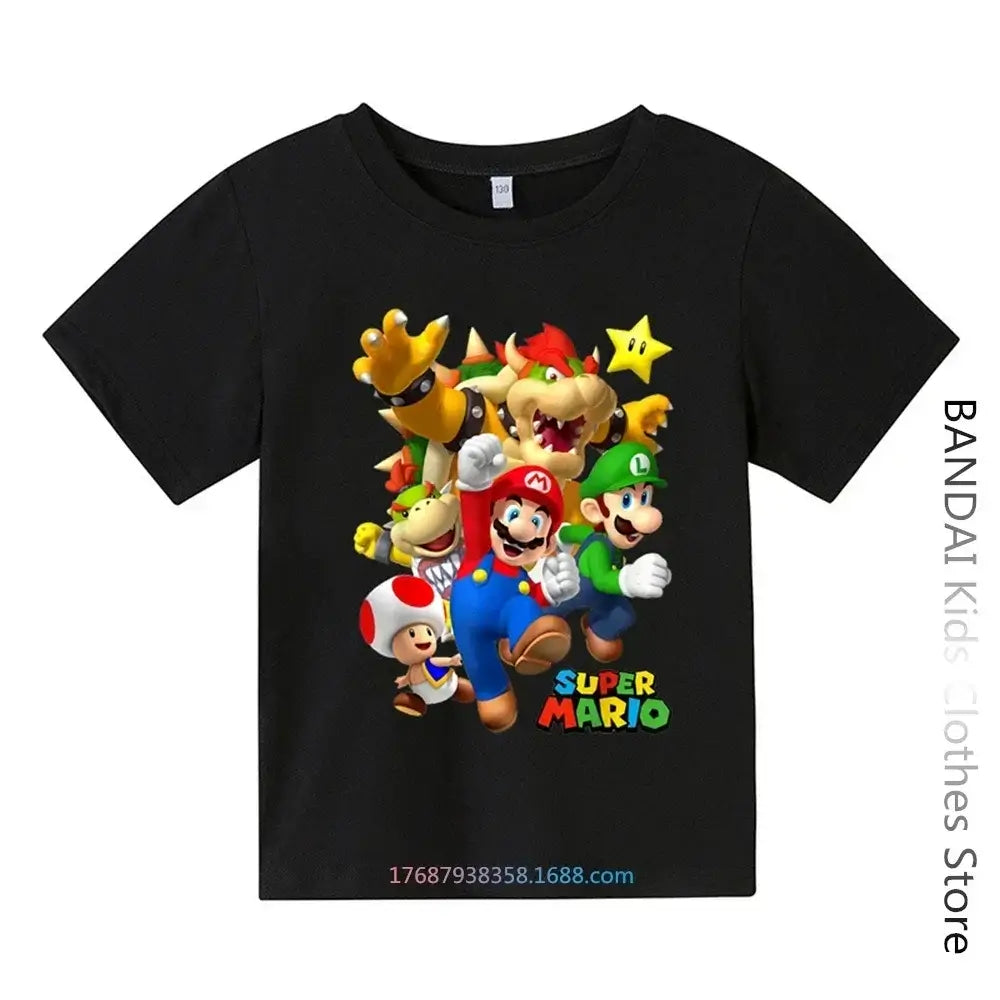 A cute unisex One Piece Anime Cotton T-shirt with a cartoon print, ideal as a summer fashion gift for boys and women.