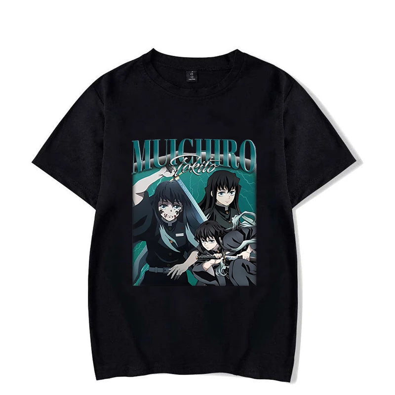 A unisex fashion summer Tokitou Muichirou T-Shirt with an anime graphic tee print.