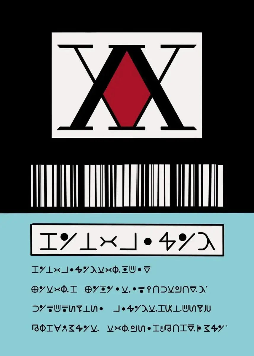 A retro style Hunter x Hunter Anime Poster printed on high-quality canvas featuring Gon and Killua, ideal for home decor and kids' bedrooms.