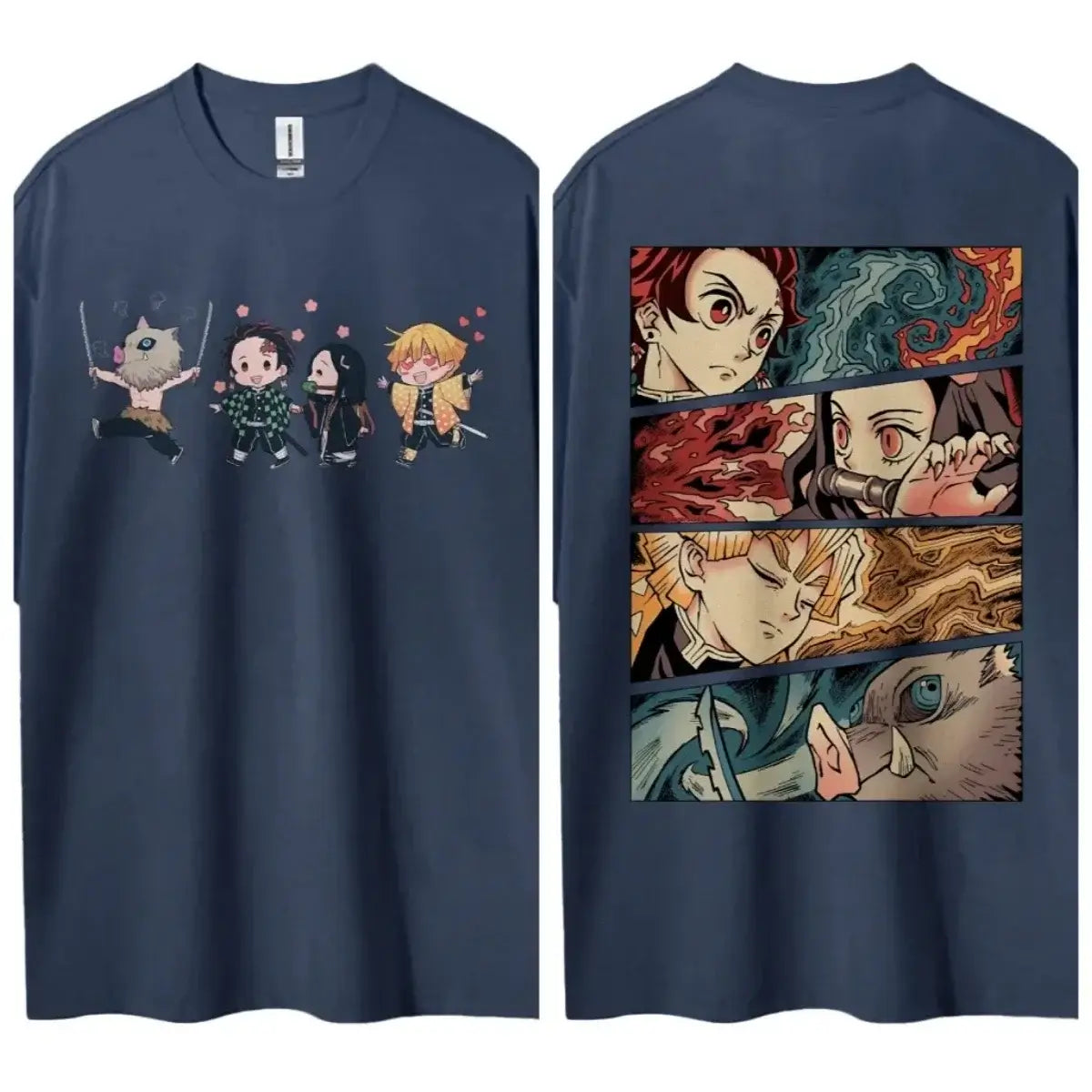 A popular Hot Anime Demon Slayer T-Shirt featuring classic characters in a comfortable, casual short-sleeved top.