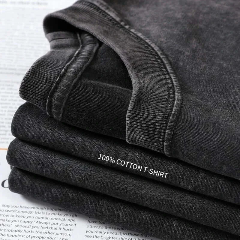 A unisex Rengoku Kyoujurou Vintage Washed T-Shirt from Demon Slayer in a Harajuku hip hop streetwear style.