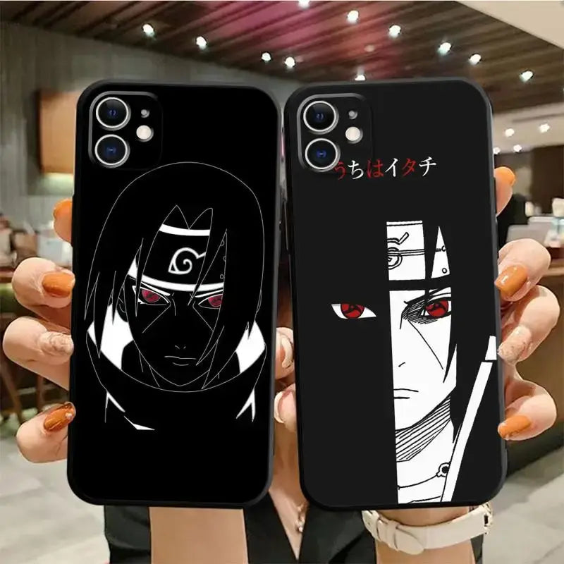 A protective Naruto iPhone Case featuring dynamic anime art, compatible with Apple iPhone 15, 14, 13, 12, 11 and Pro Max models.