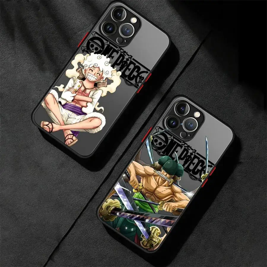 Equip your device with this matte One Piece Phone Case! 🏴‍☠️ Featuring Zoro and Luffy art. Fits iPhone 16, 15, 14 & more. Shop the trend now!