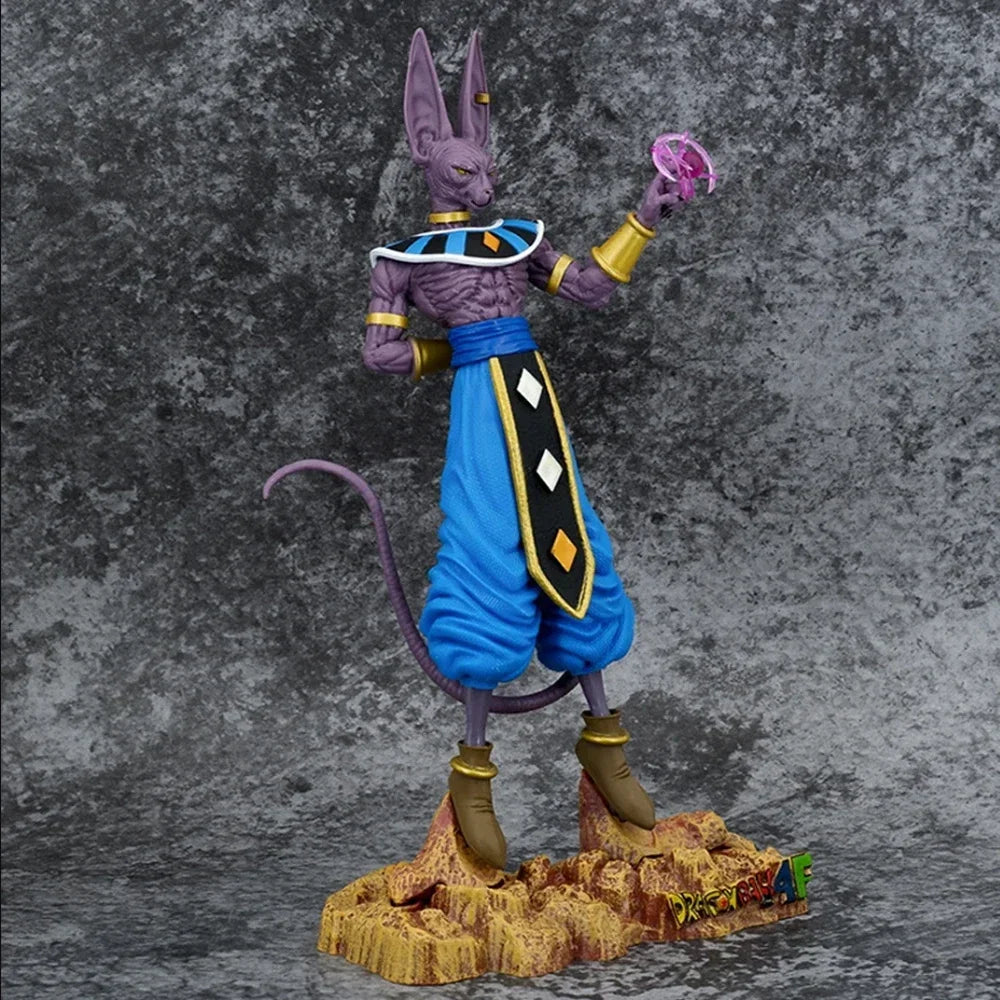 A high-quality 30cm Beerus Figure PVC statue featuring the God of Destruction from Dragon Ball Super in a standing pose.