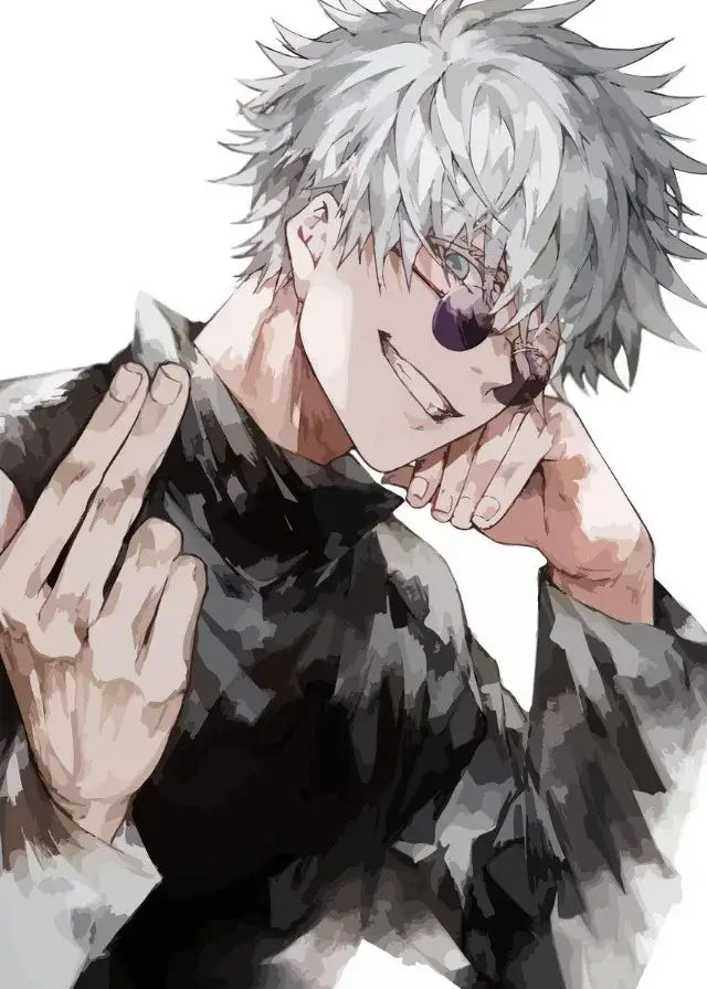 A high-definition Jujutsu Kaisen Poster printed on canvas, featuring a comic-style illustration of Gojo Satoru and Ryomen Sukuna for home wall decoration.