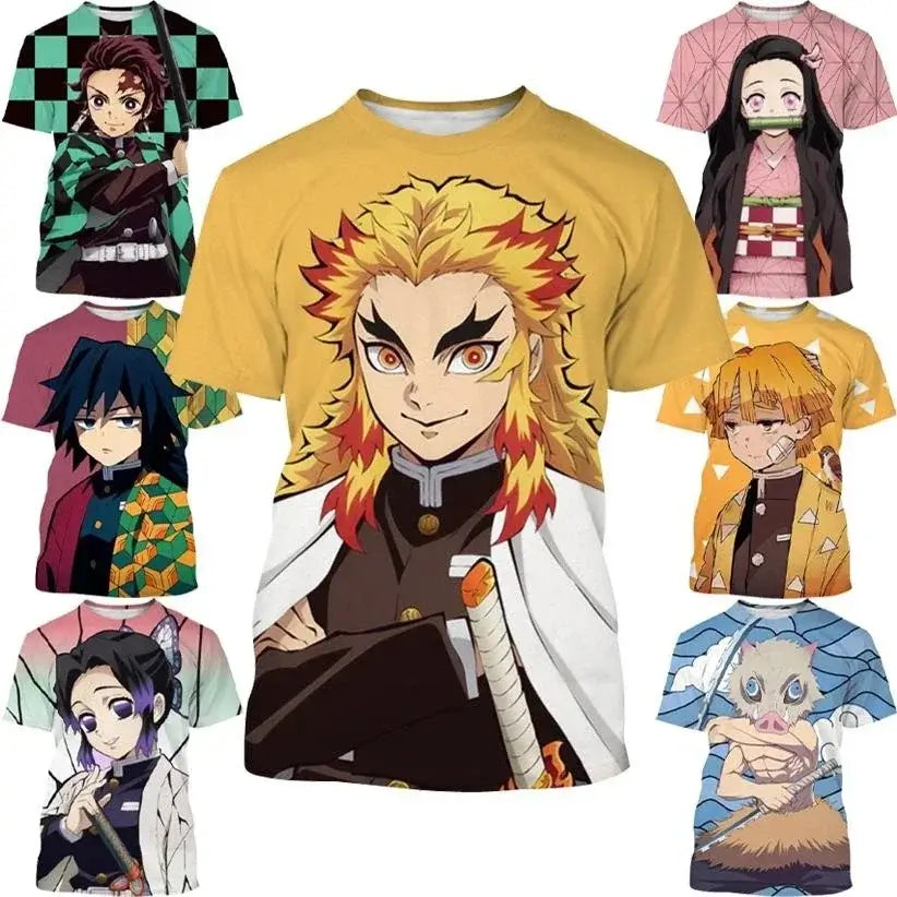 Demon Slayer Nezuko Shinobu T-shirt 3D Fashion Print