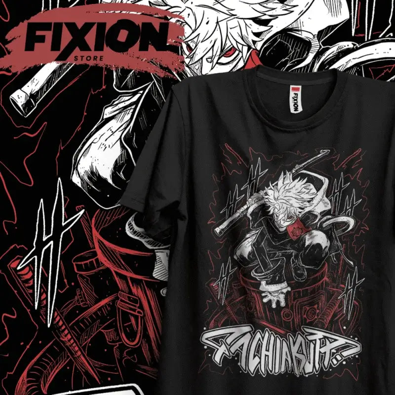 A hot anime Gachiakuta Print T-shirt in an oversized Y2K style, made from heavy cotton for women and men.