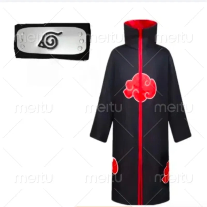 A traditional Ukiyo-e style Naruto Poster canvas painting featuring Akatsuki members Itachi and Sasuke for aesthetic home decor.