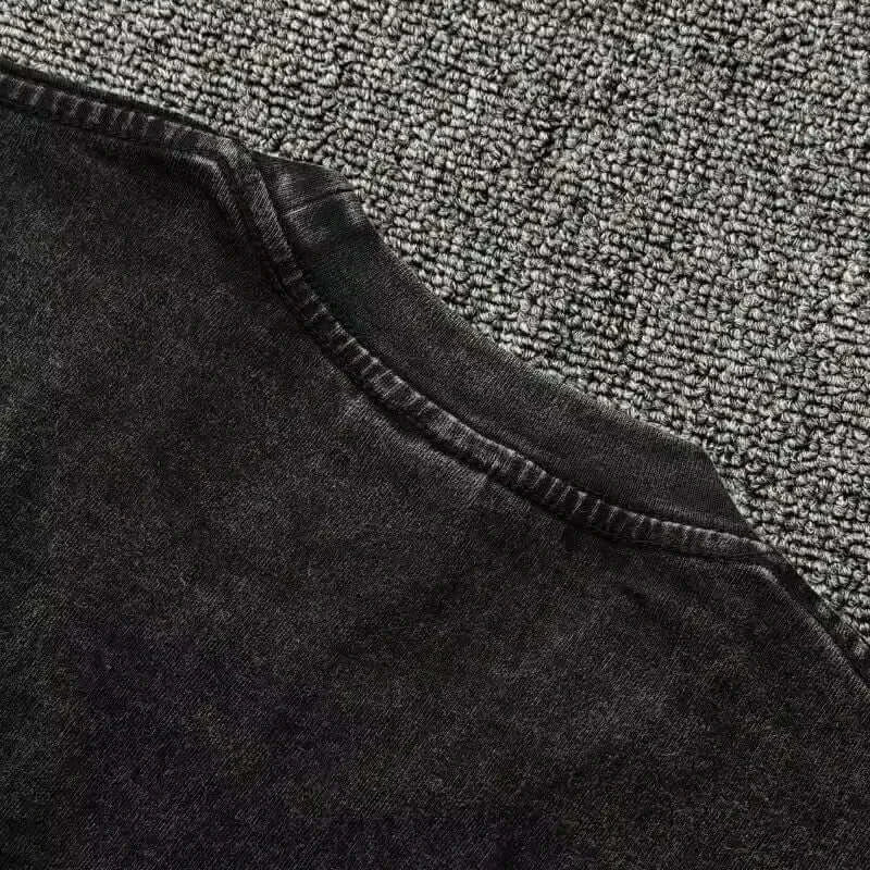 A unisex Rengoku Kyoujurou Vintage Washed T-Shirt from Demon Slayer in a Harajuku hip hop streetwear style.