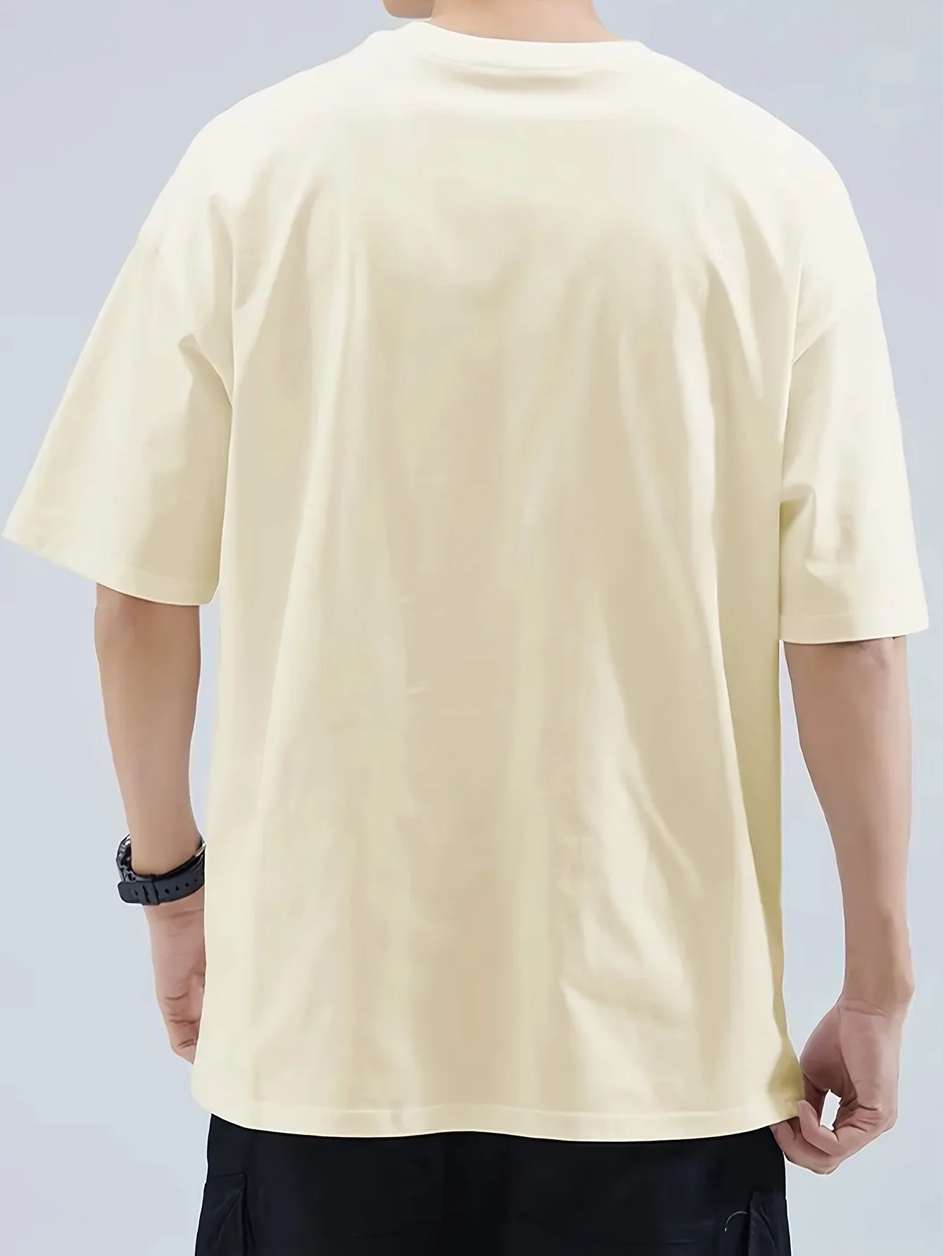 Men's 100% cotton Japanese Samurai Pattern T-shirt with a fashionable casual loose fit for summer.